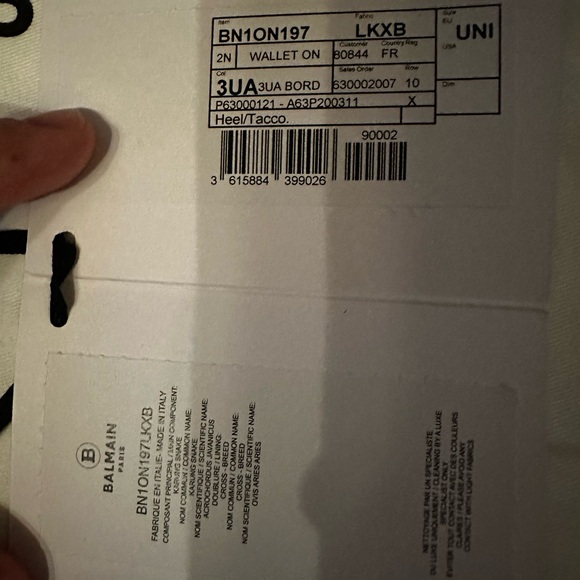 Balmain Genuine Snakeskin Wallet on Chain (Removable Chain) MSRP $1420 - Picture 5 of 7